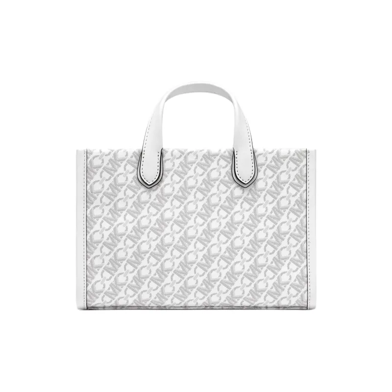 MICHAEL KORS Gigi Artificial Leather Tote Bag Shopping Bag Shoulder Bag Crossbody Bag Handbag Small Size Women's White-1