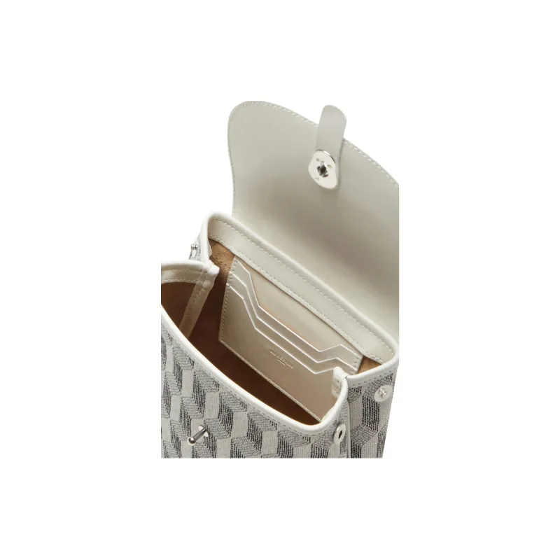 AU DEPART Calfskin Backpack Small Size Women's White-3
