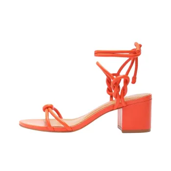 Schutz Nicky Strap Sandals 6cm Women's Orange