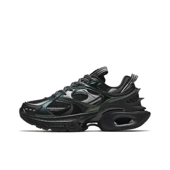 Anta Wear Resistant Low Top Casual Shoes Men's Black Silver