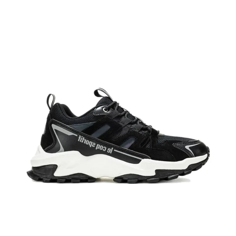 Le Coq Sportif Anti Slip Wear Resistant Low Top Casual Shoes Unisex Black-1