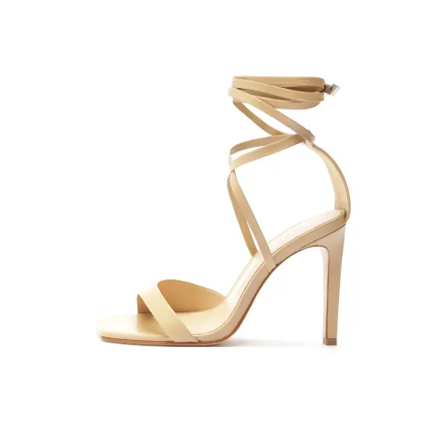Schutz Bryce Strap Sandals 10.8cm Women's Beige