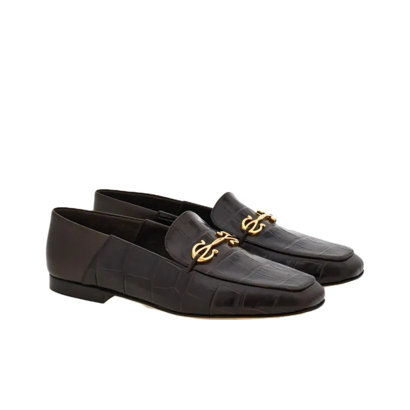 FERRAGAMO GANCINI Loafers Women's Brown-2