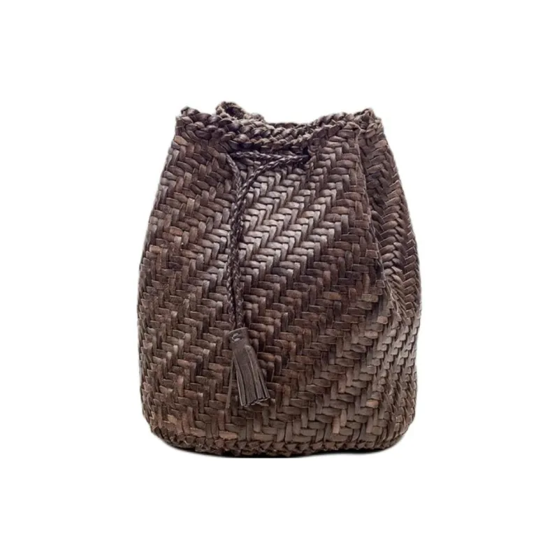 Dragon Diffusion Buffalo Calfskin Shoulder Bag, Crossbody Bag Regular Women's Gray-1