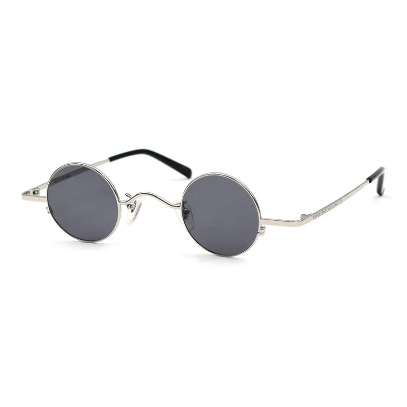 Fujii Taro Stainless Steel Alloy Metal Round Sunglasses Unisex-2