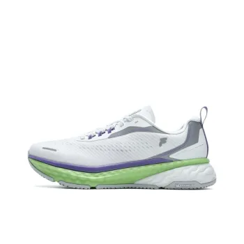 FILA SPD CHEETAH Anti-Slip And Wear-Resistant Breathable Low-Top Casual Running Shoes Men's White Green