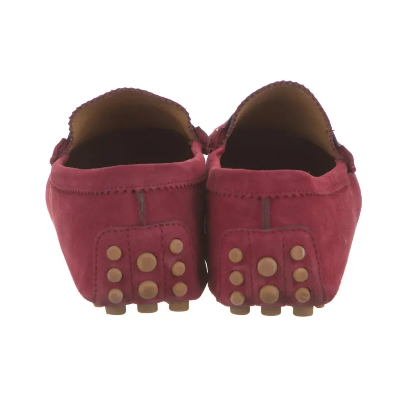GUCCI Sylvie Gommino Loafers Men's Red-4