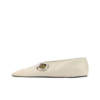 JIL SANDER Square-Toe Slip-On Ballerina Shoes Women's