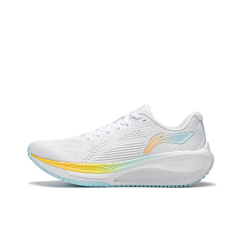 LiNing WuShi Lite 2.0 Cushioning Anti-Slip Wear-Resistant Breathability Low-Top Running Shoes Women's Standard White-0