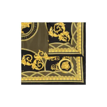 VERSACE La Coupe Des Dieux Logo Printed Foulard