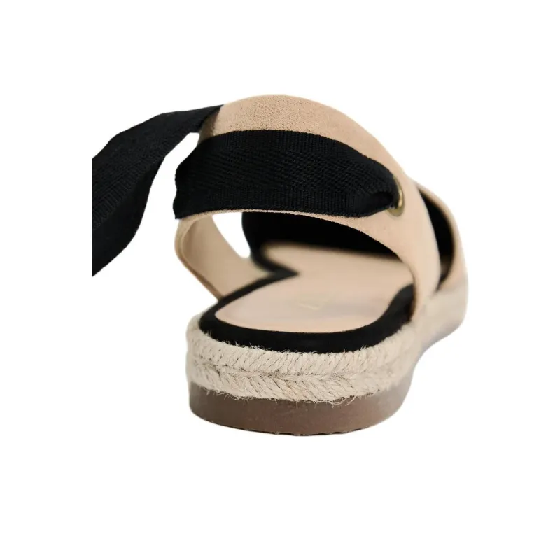ZARA Casual Single Shoes 2cm Women's Beige Black-3