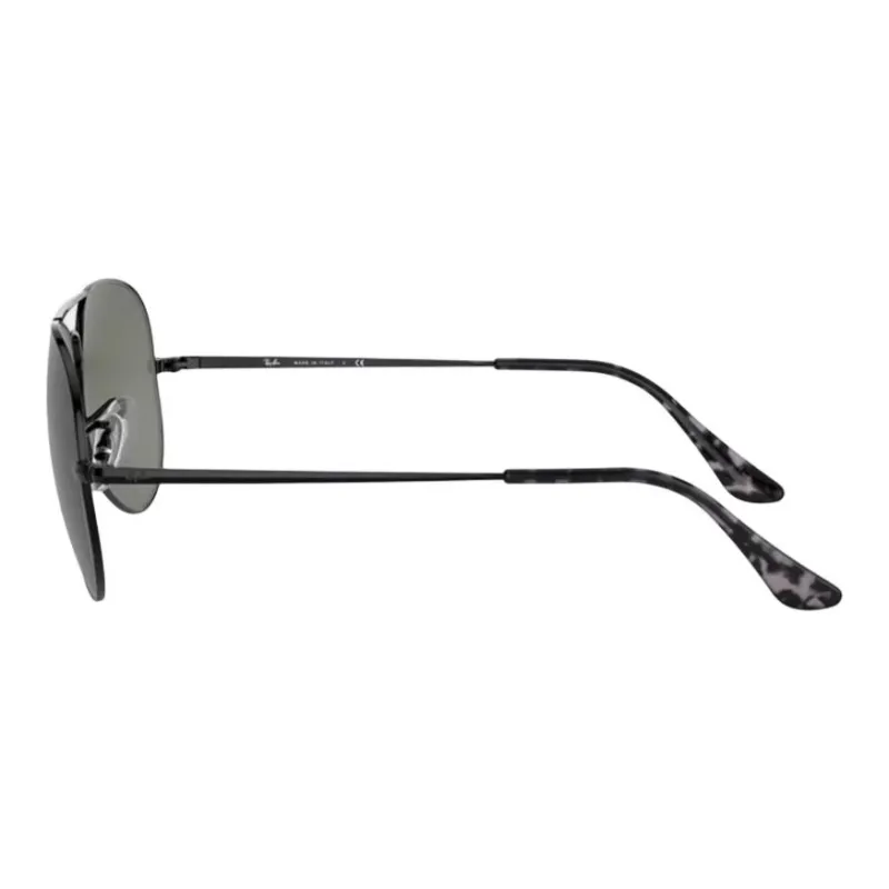 RayBan Metal Irregular Shape Sunglasses Unisex Black-1