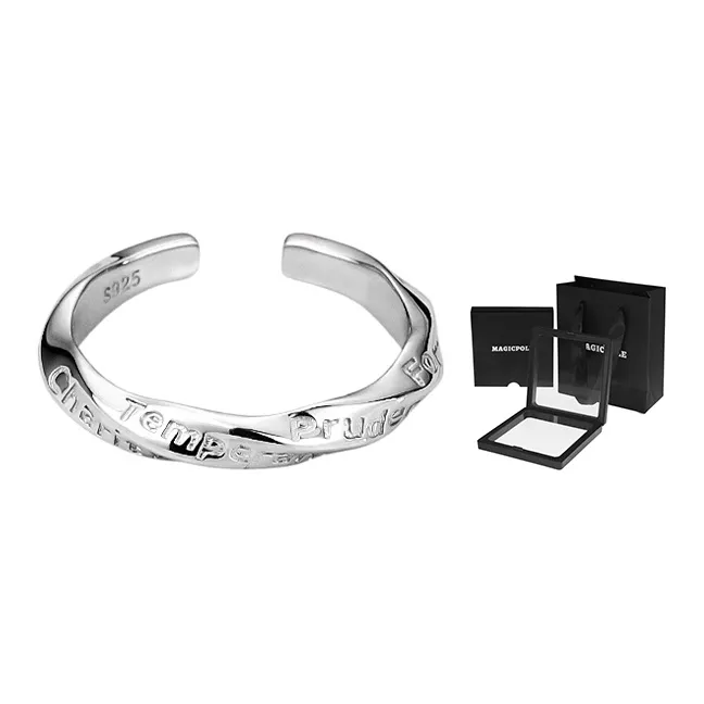 MAGICPOLE 925 Sterling Silver Rings Unisex Silver-2
