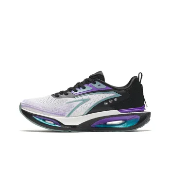 Anta Cushioning Wear Resistant Low Top Running Shoes Men's Gray Purple
