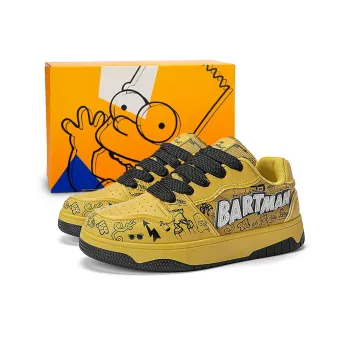 The Simpsons Slip Resistant Cushioning Abrasion Resistant Breathable Low Top Skateboard Shoes Unisex