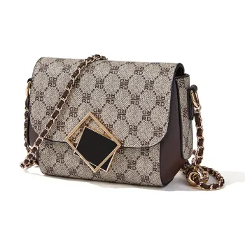 RED DRAGONFLY PVC Shoulder Bag, Crossbody Bag Regular Women's Light Coffee