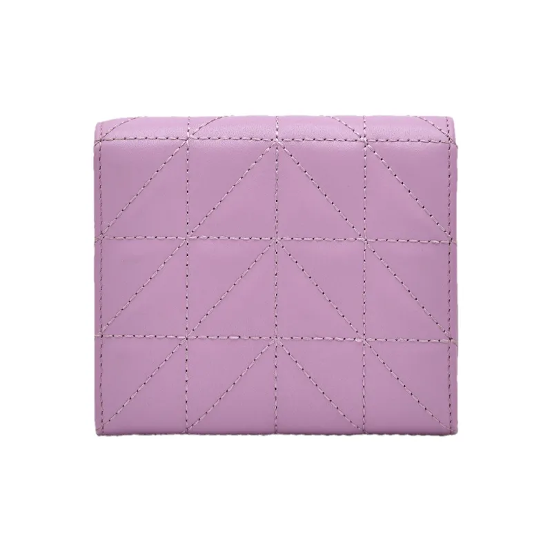 PEDRO Calfskin Wallet Women's Black/Nude/Purple-10