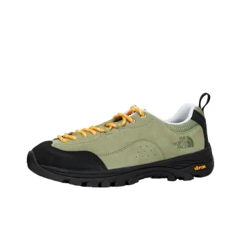 THE NORTH FACE Anti Slip Wear Resistant Low Top Hiking Shoes Unisex Green Orange Color