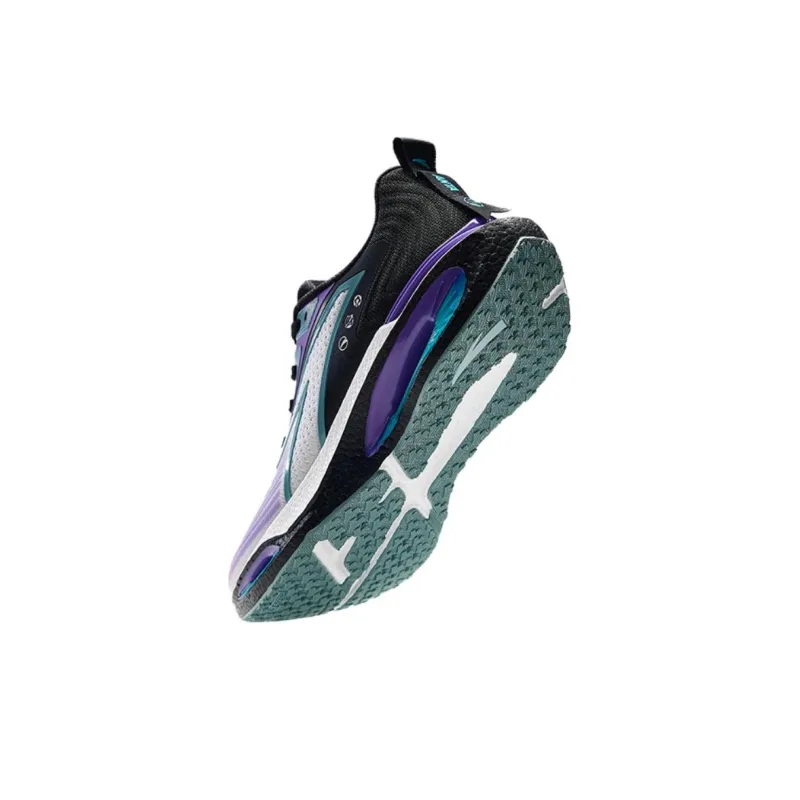 Anta Hole Cushioning, Wear Resistant Low Top Running Shoes Men's Gray Purple-3
