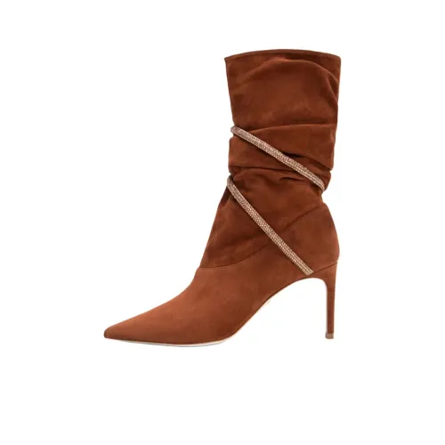 RENE CAOVILLA Cleo Ankle Boots Women's Brown