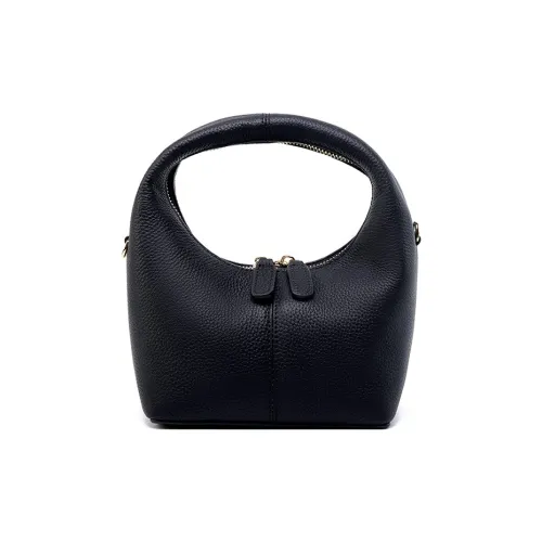 CARTELO Cow Leather Shoulder Bag, Crossbody Bag, Handbag Regular Women's Black/Brown/Gray