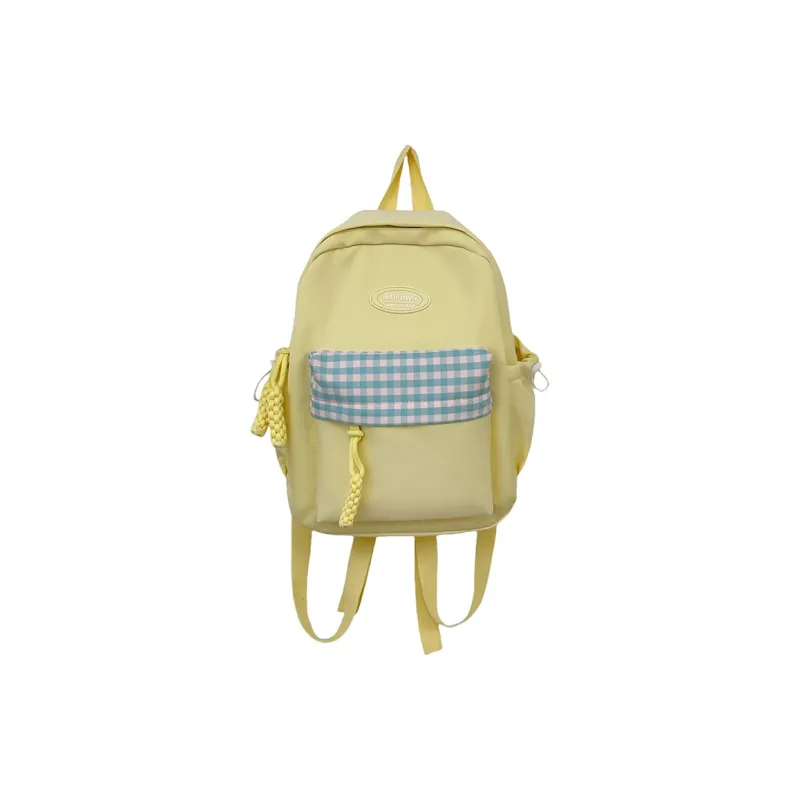 DALO Nylon Backpack Regular Women's White/Blue/Black/Yellow/Green-10
