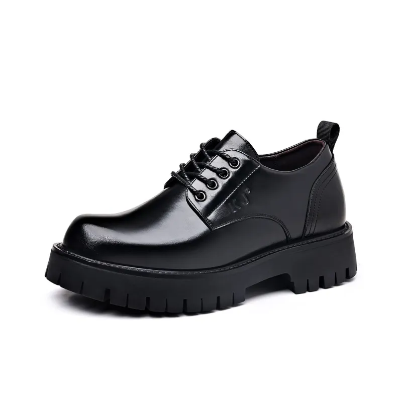 KJ Dress Shoes Men Low Top Black-8