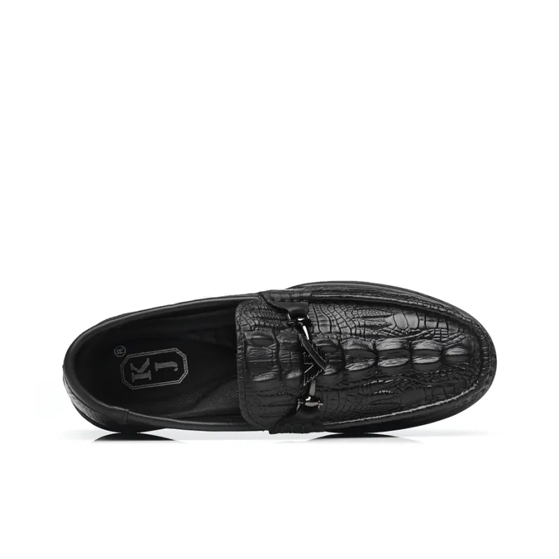 KJ Gommino Loafers Men Black-2
