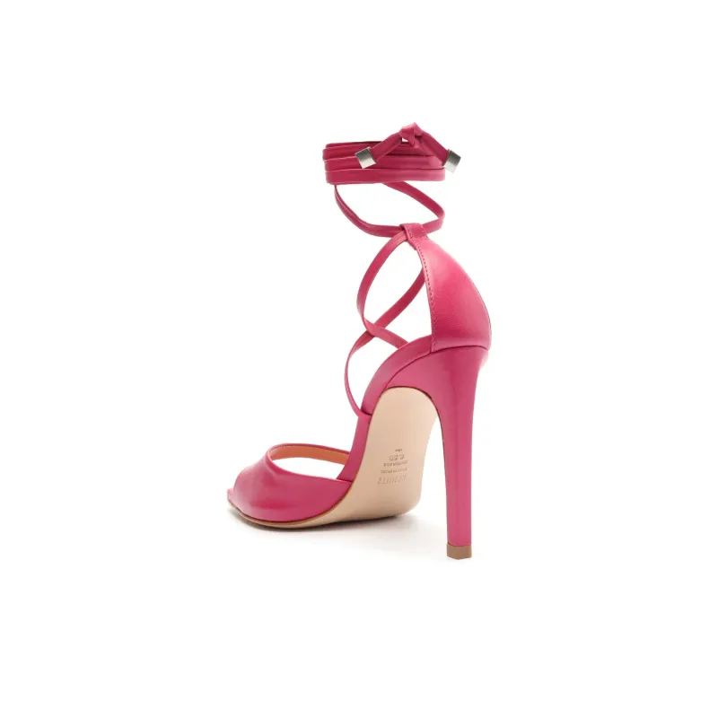 Schutz Bryce Strap Sandals 10.8cm Women's Rose Red-3