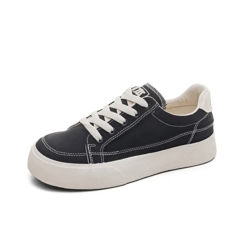 RENBEN Breathable Height Increasing Low-Top Canvas Shoes Women's-8