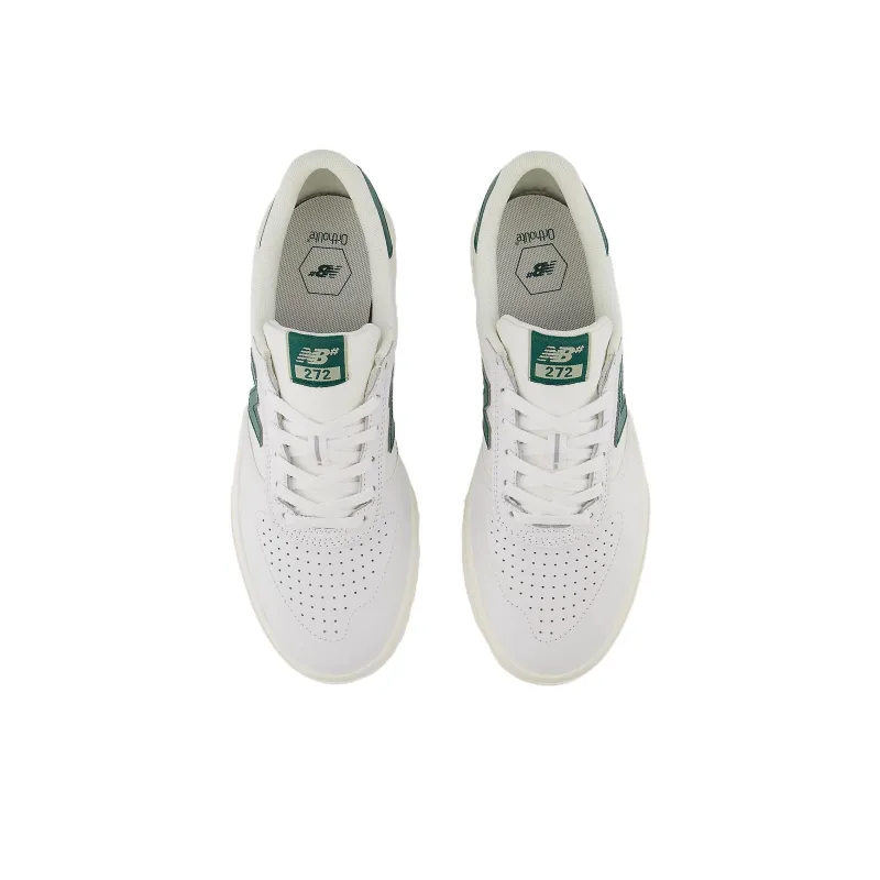 New Balance Numeric 272 Wear resistant And Lightweight Low Top Skateboard Shoes Men's White-3
