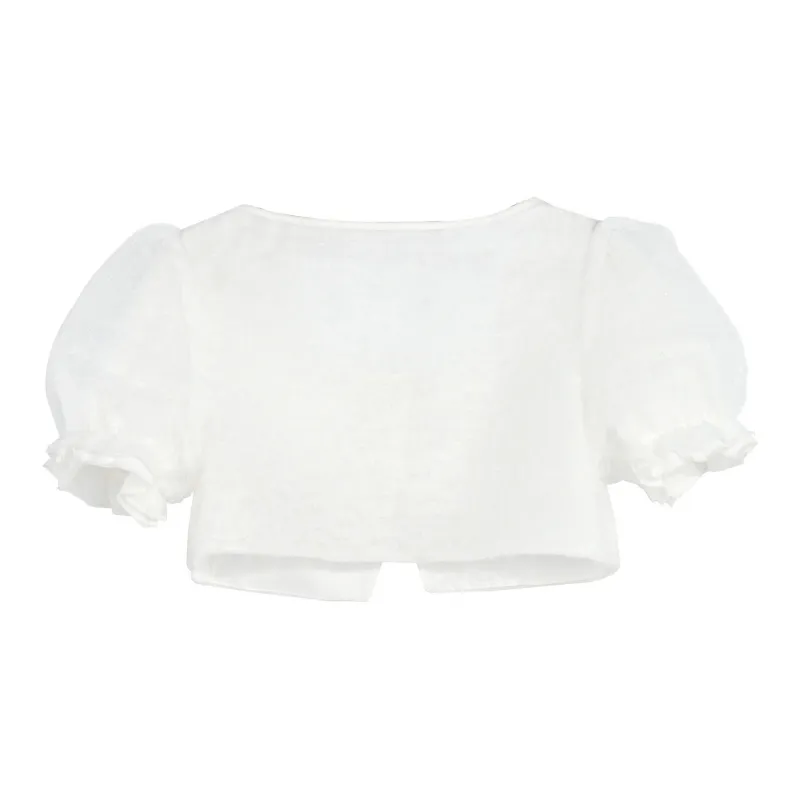 Snbl Cropped Coats Women's White-1