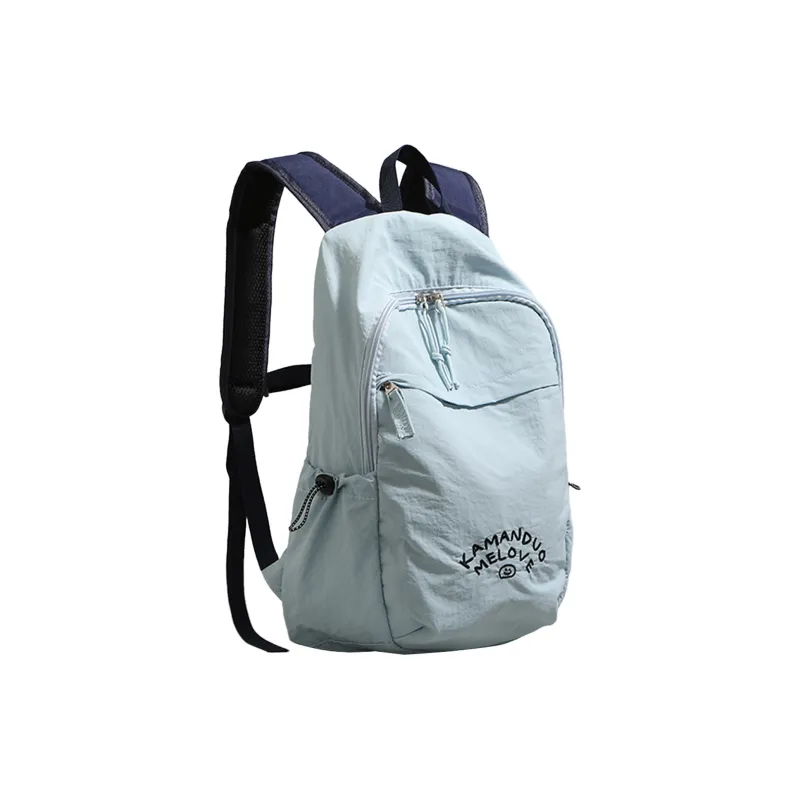 UNITE STAR Nylon Hiking Bag Backpacks Medium Size Unisex Black/Pink/Blue-1