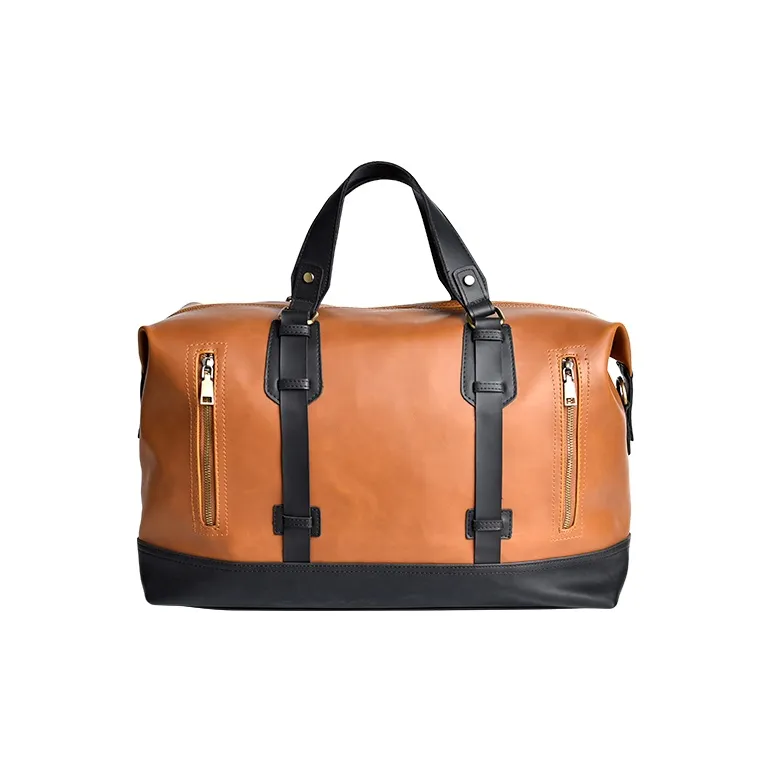 COTECi PU Travel Bag Tubas Unisex Black/Brown/Coffee-5