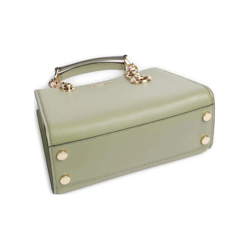 MICHAEL KORS Grain Cow Leather Shoulder Bag, Crossbody Bag, Handbag Women's Green-2