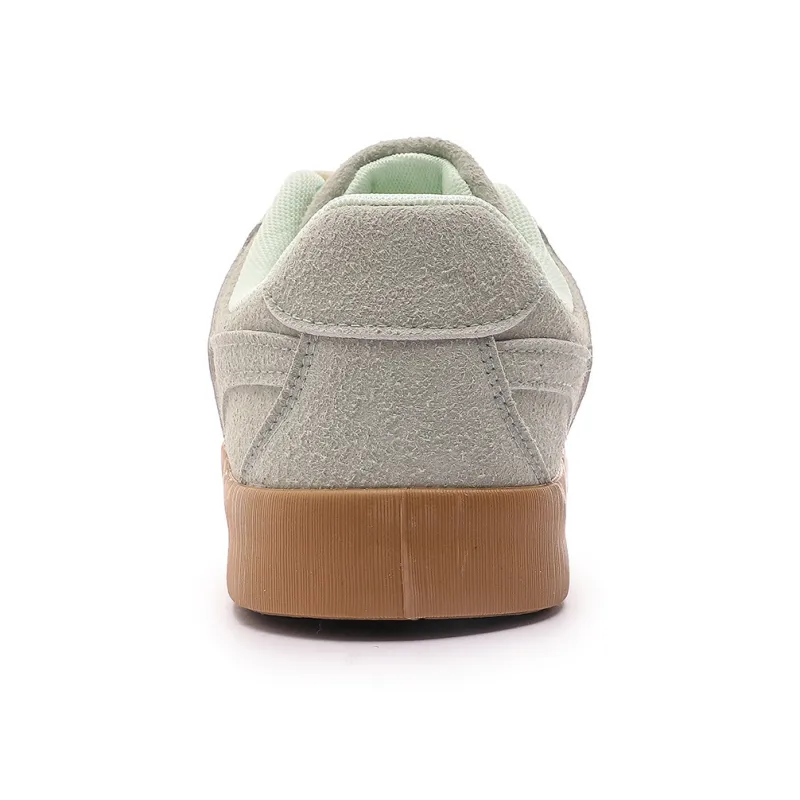 Mengsai Height Increasing Lightweight Breathable Low Top Casual Skateboard Shoes Unisex Green-4