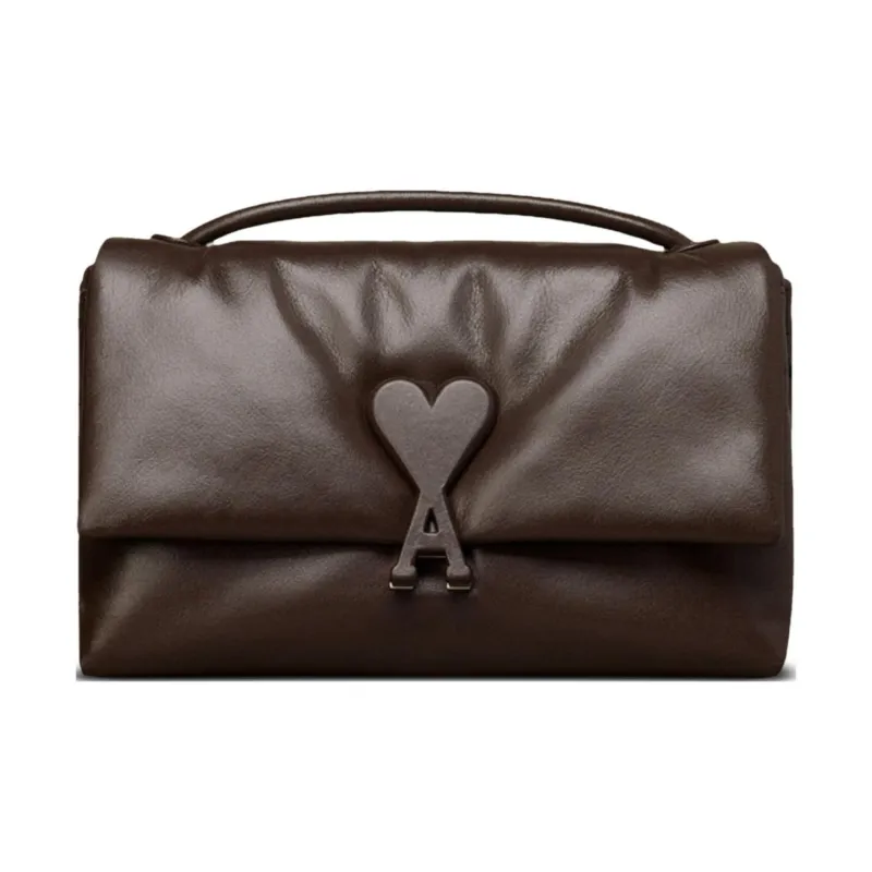 AMIPARIS Voulez-Vous Leather Shoulder Bag-0