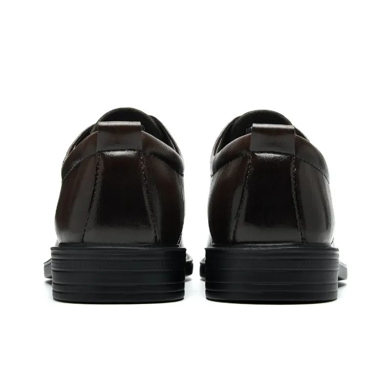 HLA Dress Shoes Men Low Top Black-43
