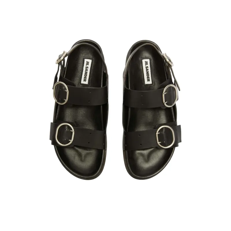 JIL SANDER Strap Sandals Men's Black-5