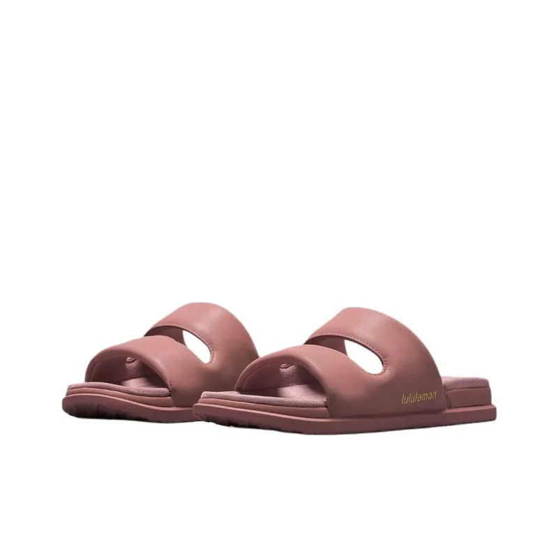 Lululemon Restfeel Slide Slip Resistant Abrasion Resistant Slide Slippers Women's Pink-2