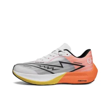 Fire Flying Fish Running Shoes Unisex White Orange