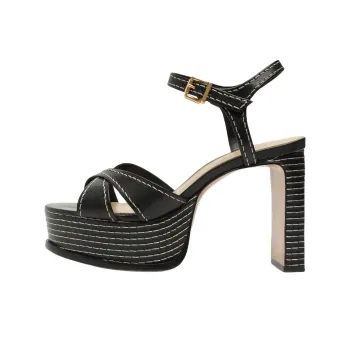 Schutz Keefa Strap Sandals 11.4cm Women's Black
