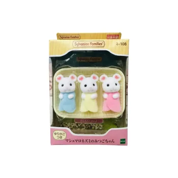 Sylvanian Families Cotton Candy Mouse Triplets Dolls Plush Doll Small Size Tall