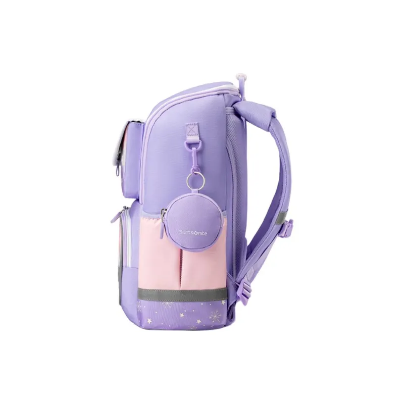 SAMSONITE Fabric Backpack Medium Size Kids' Pink & Purple-1