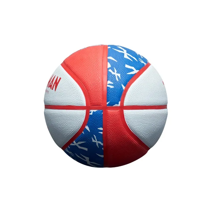 Kids Rubber Basketball Red Blue White Size 7 Training Kids'-3