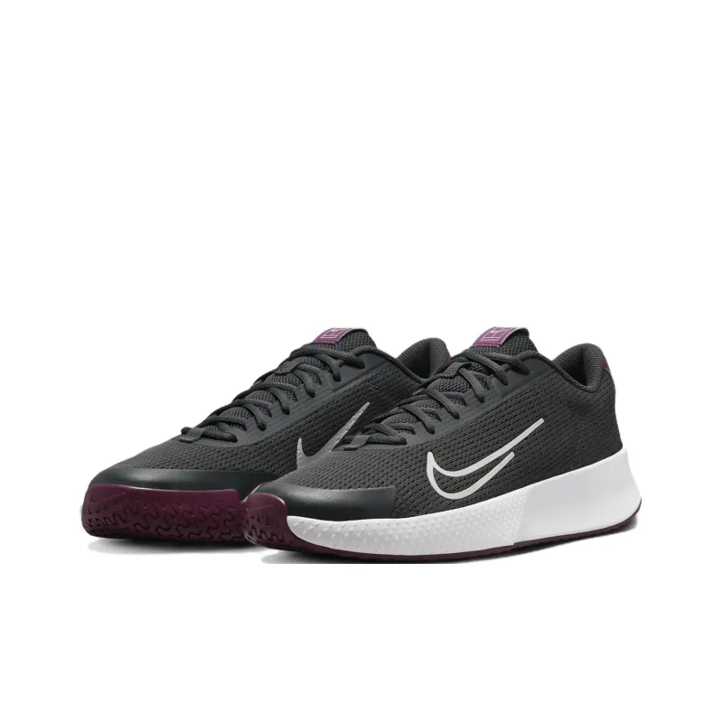 Nike Court Vapor Lite 2 Abrasion Resistant Low Top Tennis Shoes Men's Black-2