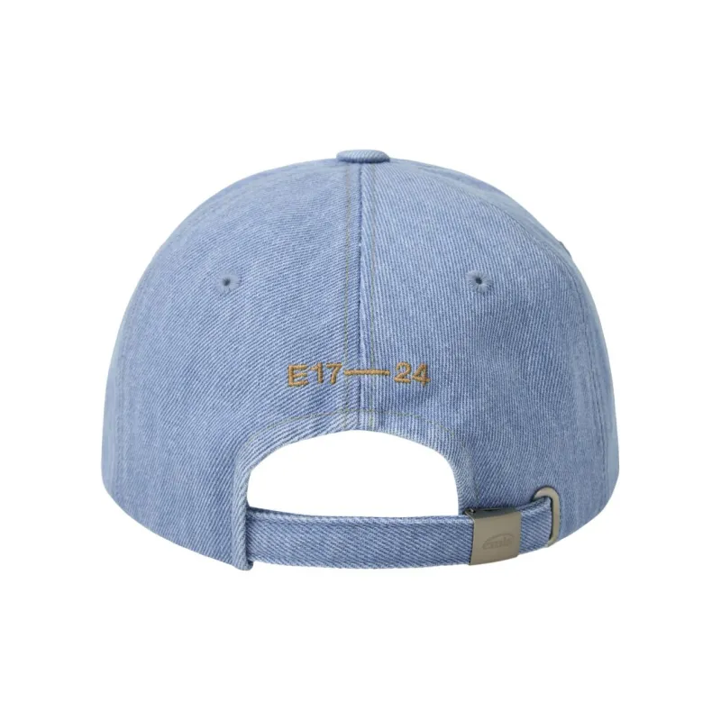 Emis Cotton Baseball Caps Unisex Light Blue Denim/Yellow-1