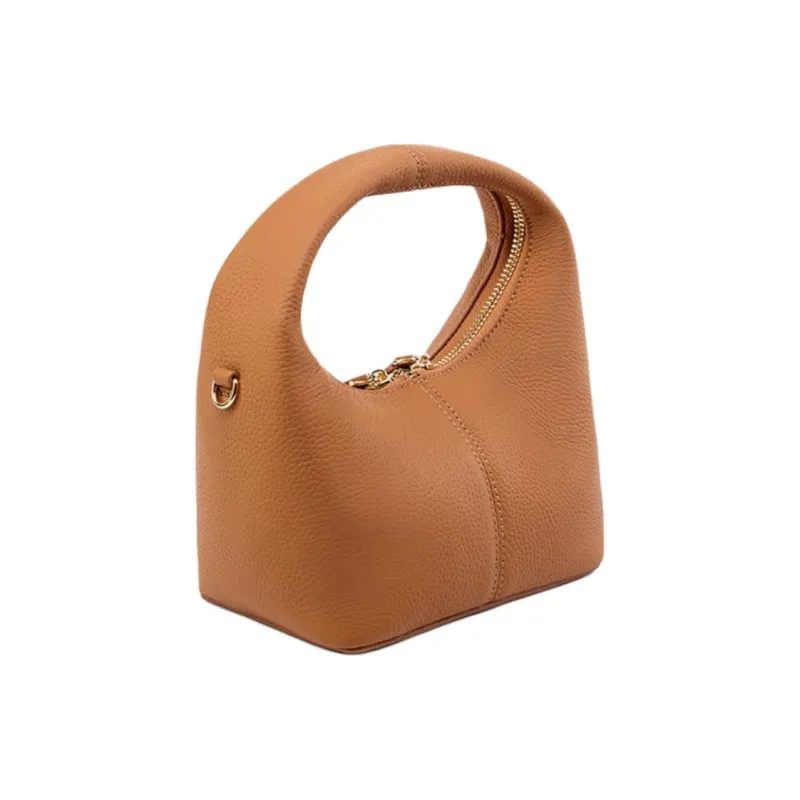 CARTELO Cow Leather Shoulder Bag, Crossbody Bag, Handbag Regular Women's Black/Brown/Gray-3