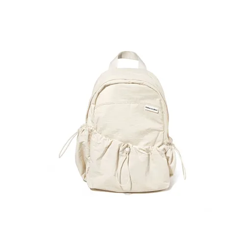 LIVEBOX EN DIRECT Nylon Backpack Trumpets Women's Ecru/Black