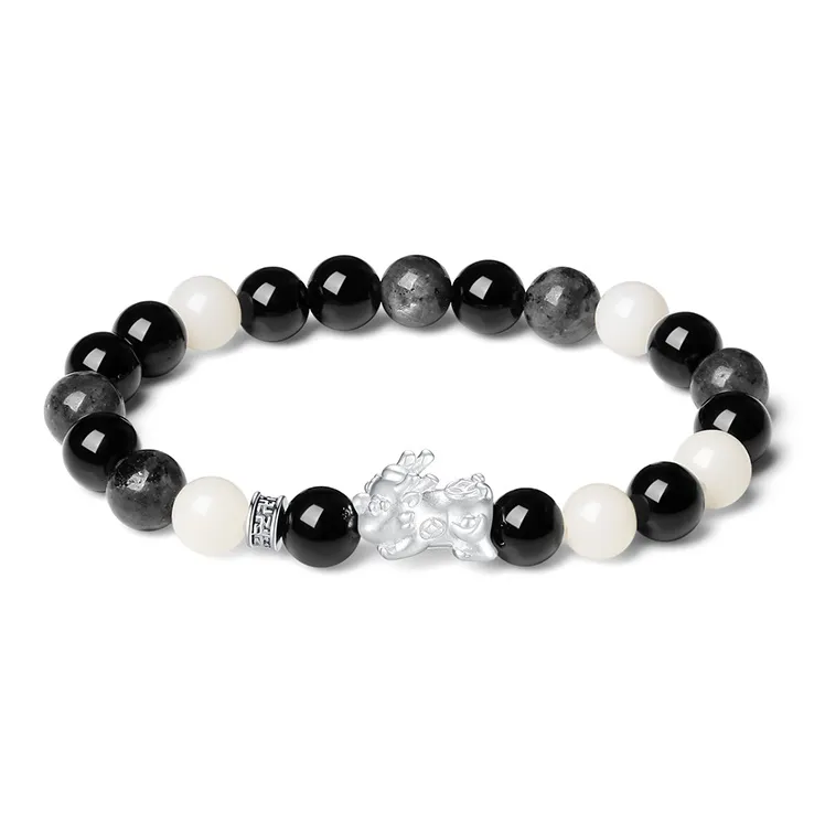 There Is You In The Long World White Jade Bodhi Bracelets Unisex-5